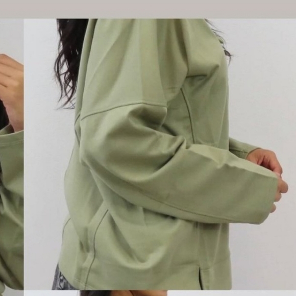 Olive long sleeve top - Picture 2 of 5